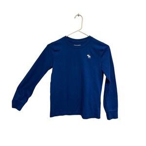 Abercrombie Kids Blue Long Sleeve Crewneck Tee Shirt Size 9/10 224R1134